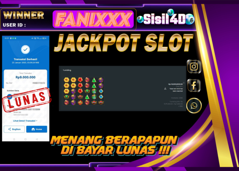SISIL4D JACKPOT SLOT GATES OF OLYMPUS Rp 9.00.000,- LUNAS