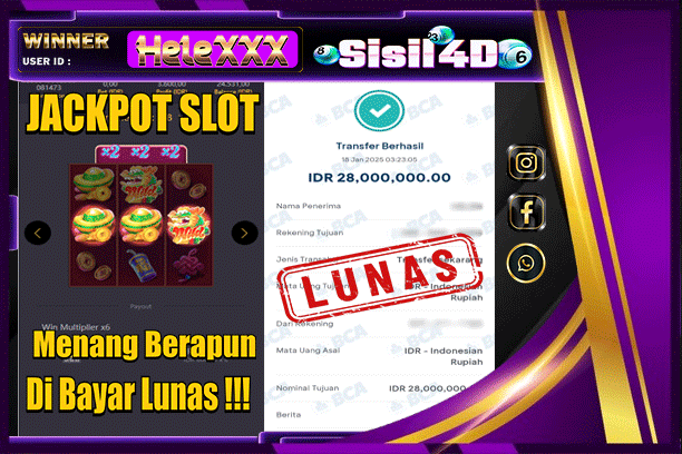 SISIL4D JACKPOT SLOT FORTUNE DRAGON LAND Rp 28.000.000,- LUNAS