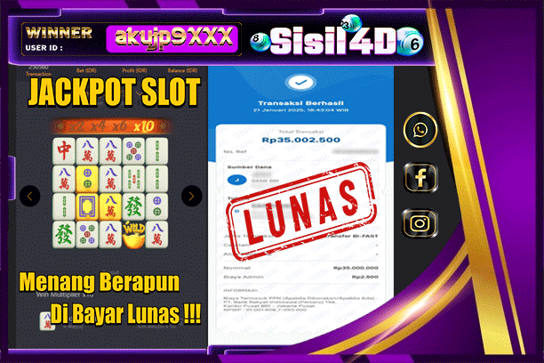 SISIL4D JACKPOT SLOT MAHJONG WAYS Rp 35.000.000,- LUNAS
