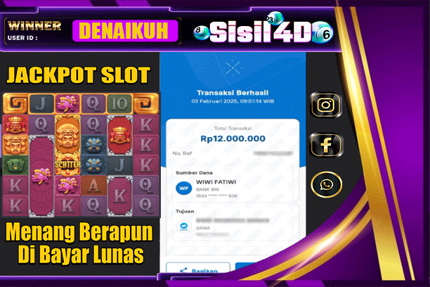 SISIL4D JACKPOT SLOT TREASURES OF AZTEC Rp 12.000.000,- LUNAS