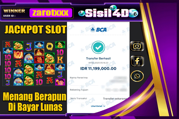 SISIL4D JACKPOT SLOT Power of 5 Rabbits Megaways Rp 11.199.000,- LUNAS