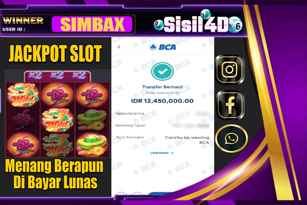 SISIL4D JACKPOT SLOT FORTUNE DRAGON Rp 12,450.000,-LUNAS