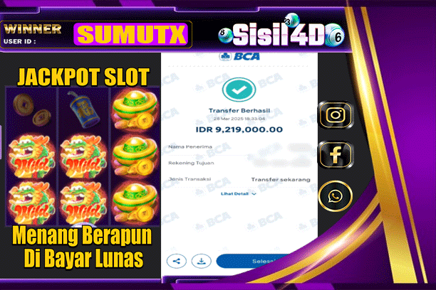 SISIL4D JACKPOT SLOT FORTUNE DRAGON Rp 9,219.000,-LUNAS