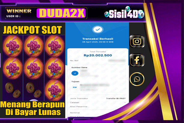 SISIL4D JACKPOT SLOT FORTUNE DRAGON Rp 20,000.000,-LUNAS