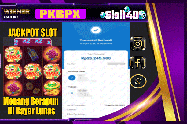 SISIL4D JACKPOT SLOT FORTUNE DRAGON Rp 25,243.000,-LUNAS