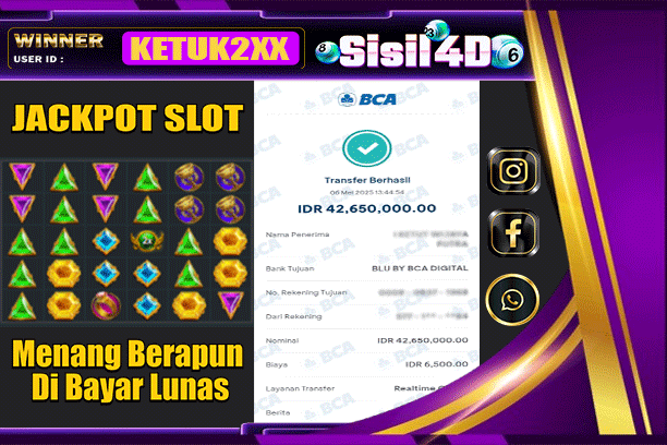 SISIL4D JACKPOT SLOT GATES OF OLYMPUS Rp 42.650.000,-LUNAS