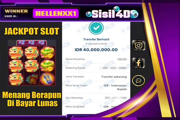 SISIL4D JACKPOT SLOT FORTUNE DRAGON Rp 40.000.000,-LUNAS