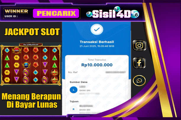 SISIL4D JACKPOT SLOT GATES OF OLYMPUS SUPER SCATTER Rp 10.000.000,-LUNAS