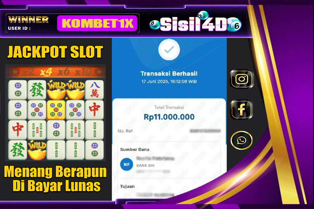 SISIL4D JACKPOT SLOT MAHJONG WAYS Rp 11.000.000,-LUNAS
