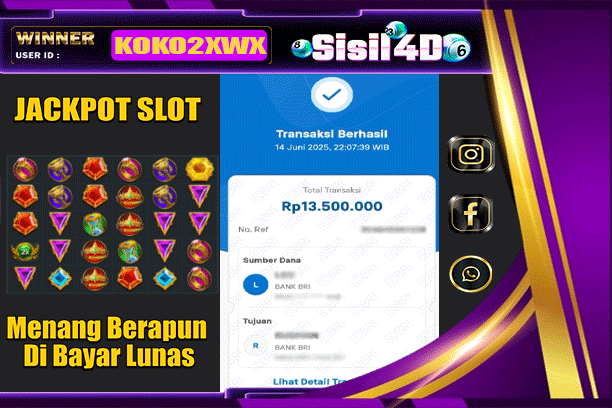 SISIL4D JACKPOT SLOT GATES OF OLYMPUS 1000 Rp 13.500.000,-LUNAS
