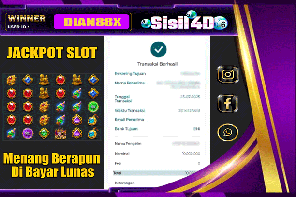 SISIL4D JACKPOT SLOT GATES OF GATOT KACA 1000 Rp 10.000.000-LUNAS