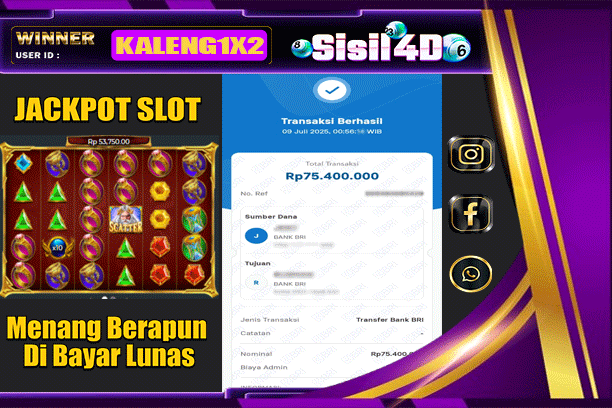 SISIL4D JACKPOT SLOT GATES OF OLYMPUS SUPER SCATTER Rp 75.400.000,-LUNAS