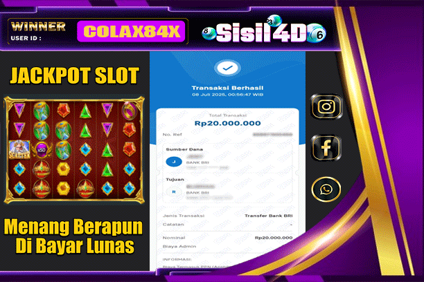 SISIL4D JACKPOT SLOT GATES OF OLYMPUS SUPER SCATTER Rp 20.000.000,-LUNAS