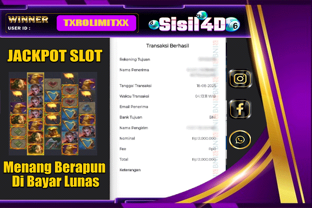 SISIL4D JACKPOT SLOT JACK THE GIANT HUNTER Rp 12.000.000,-LUNAS