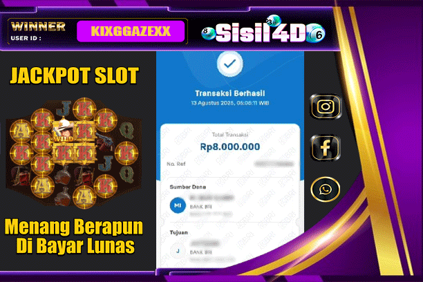 SISIL4D JACKPOT SLOT Wild Bounty Showdown Rp 8.000.000,- LUNAS