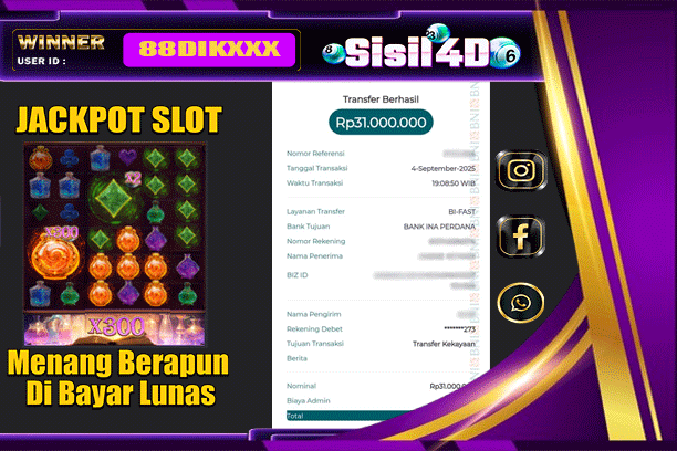 SISIL4D JACKPOT SLOT PGSOFT-MYSTIC POTION Rp 31.000.000,-LUNAS