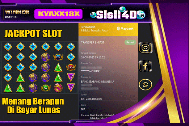 SISIL4D JACKPOT SLOT GATES OF OLYMPUS 1000 Rp 24.000.000,-LUNAS