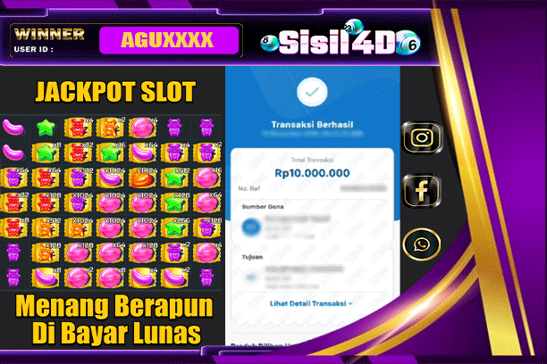 SISIL4D JACKPOT SLOT SUGAR RUSH 1000 Rp 10.000.000,-LUNAS