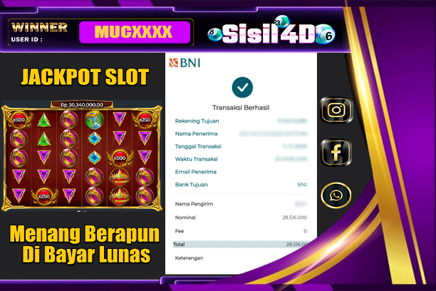 SISIL4D JACKPOT SLOT GATES OF OLYMPUS SUPER SCATTER Rp 28.516.000,-LUNAS
