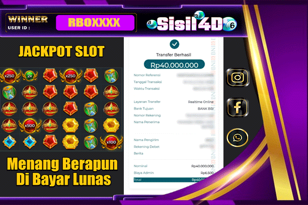 SISIL4D JACKPOT SLOT GATES OF OLYMPUS 1000 Rp 40.000.000,-LUNAS