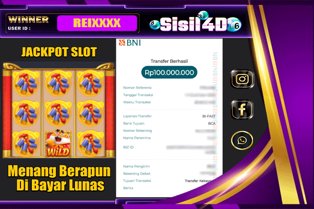SISIL4D JACKPOT SLOT FORTUNE TIGER Rp 100.000,000-LUNAS