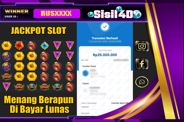 SISIL4D JACKPOT SLOT GATES OF OLYMPUS 1000 Rp 25.000.000,-LUNAS