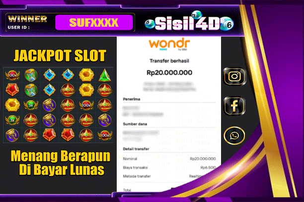 SISIL4D JACKPOT SLOT GATES OF OLYMPUS 1000 Rp 20.000.000,-LUNAS