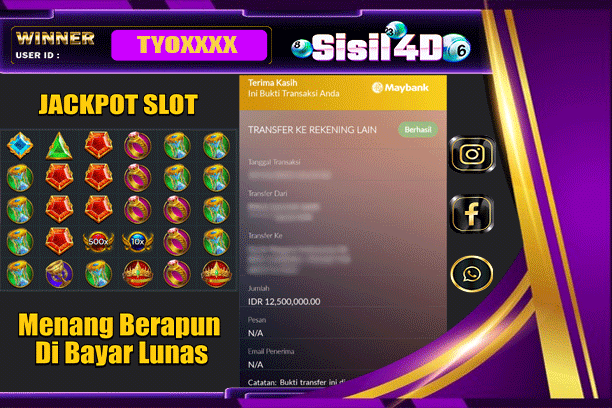 SISIL4D JACKPOT SLOT GATES OF OLYMPUS 1000 Rp 12.500.000,-LUNAS