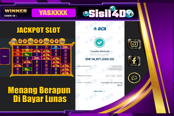 SISIL4D JACKPOT SLOT 5 LIONS MEGAWAYS 2 Rp 14.971.000,-LUNAS