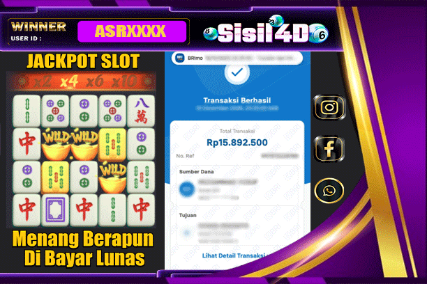 SISIL4D JACKPOT SLOT MAHJONG WAYS Rp 15.890.000,-LUNAS