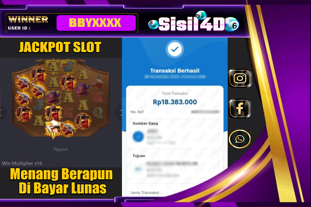 SISIL4D JACKPOT SLOT WILD BOUNTY SHOWDOWN Rp 18.383.000,-LUNAS