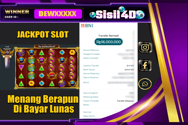 SISIL4D JACKPOT SLOT GATES OF OLYMPUS SUPER SCATTER Rp 16.000.000,-LUNAS