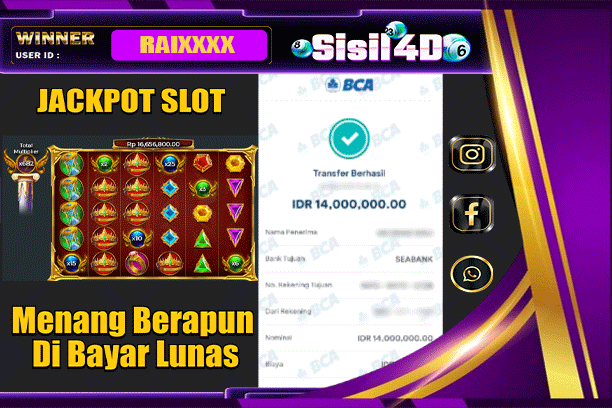 SISIL4D JACKPOT SLOT GATES OF OLYMPUS SUPER SCATTER Rp 14.000.000,-LUNAS