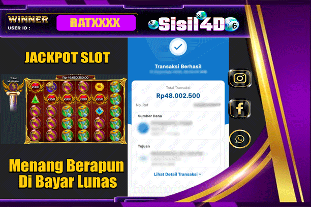 SISIL4D JACKPOT SLOT GATES OF OLYMPUS SUPER SCATTER Rp 48.000.000,-LUNAS