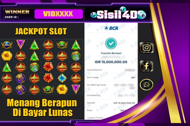 SISIL4D JACKPOT SLOT GATES OF OLYMPUS 1000 Rp 15.000.000,-LUNAS