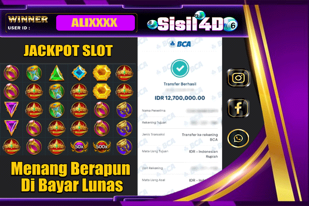 SISIL4D JACKPOT SLOT GATES OF OLYMPUS 1000 Rp 12.700.000,-LUNAS