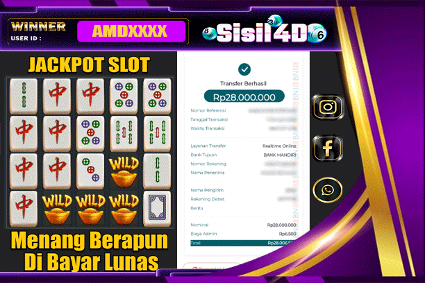 SISIL4D JACKPOT SLOT MAHJONG WINS Rp28.000.000,-LUNAS