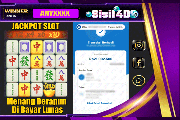 SISIL4D JACKPOT SLOT MAHJONG WAYS Rp21.000.000,-LUNAS