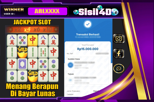 SISIL4D JACKPOT SLOT MAHJONG WAYS Rp15.000.000,-LUNAS
