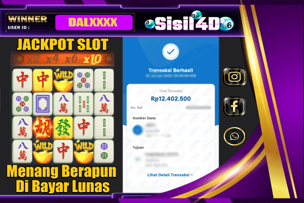 SISIL4D JACKPOT SLOT MAHJONG WAYS Rp12.400.000,-LUNAS