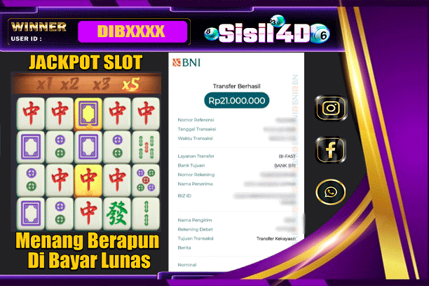 SISIL4D JACKPOT SLOT MAHJONG WAYS Rp21.000.000,-LUNAS