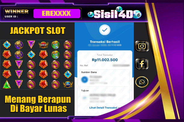SISIL4D JACKPOT SLOT GATES OF OLYMPUS 1000 Rp 11.000.000,-LUNAS