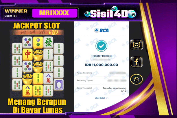 SISIL4D JACKPOT SLOT MAHJONG WAYS 2 Rp11.000.000,-LUNAS