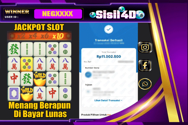 SISIL4D JACKPOT SLOT MAHJONG WAYS Rp11.000.000,-LUNAS