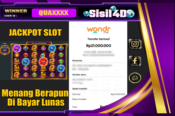 SISIL4D JACKPOT SLOT GATOT KACA SUPER SCATTER Rp21.000.000,-LUNAS