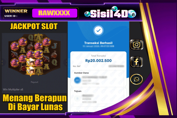 SISIL4D JACKPOT SLOT WILD BOUNTY SHOWDOWN Rp20.000.000,-LUNAS