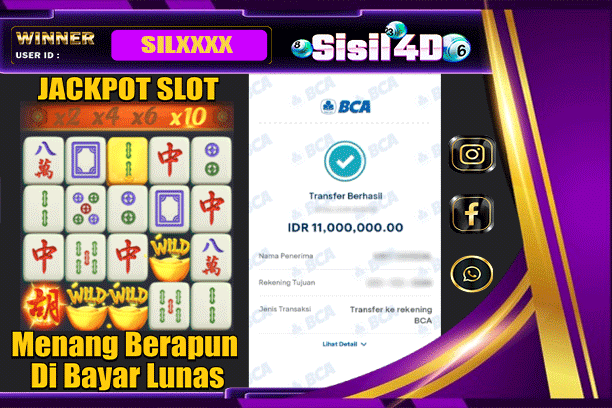SISIL4D JACKPOT SLOT MAHJONG WAYS Rp11.000.000,-LUNAS
