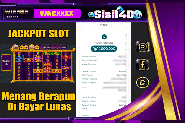 SISIL4D JACKPOT SLOT 5 LIONS MEGAWAYS 2 Rp 12.500.000,-LUNAS