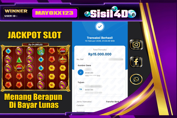 SISIL4D JACKPOT SLOT GATES OF OLYMPUS SUPER SCATTER Rp 15.000.000,-LUNAS