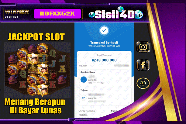 SISIL4D JACKPOT SLOT WILD BOUNTY SHOWDOWN Rp13.000.000,-LUNAS